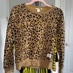 H&M Cheetah print pullover sweater